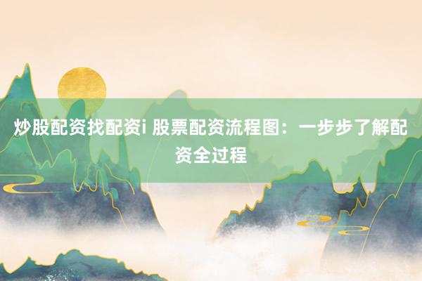 炒股配资找配资i 股票配资流程图：一步步了解配资全过程